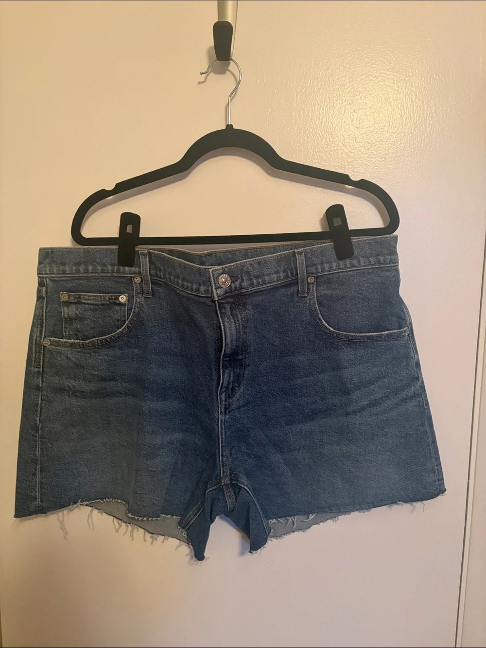 AYR Indigo Cutoff Denim Shorts